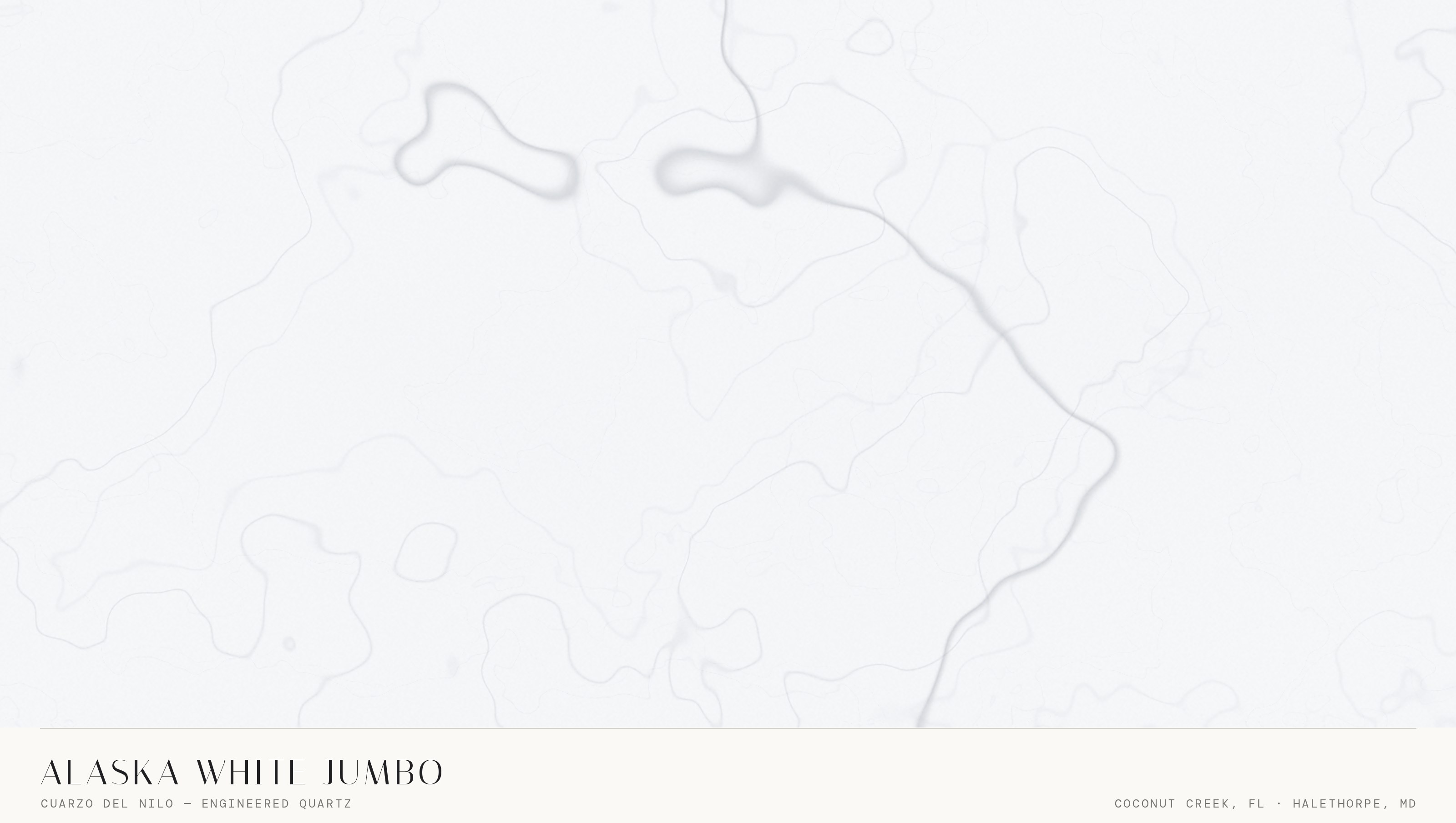 Alaska White Jumbo — Cuarzo Del Nilo quartz slab