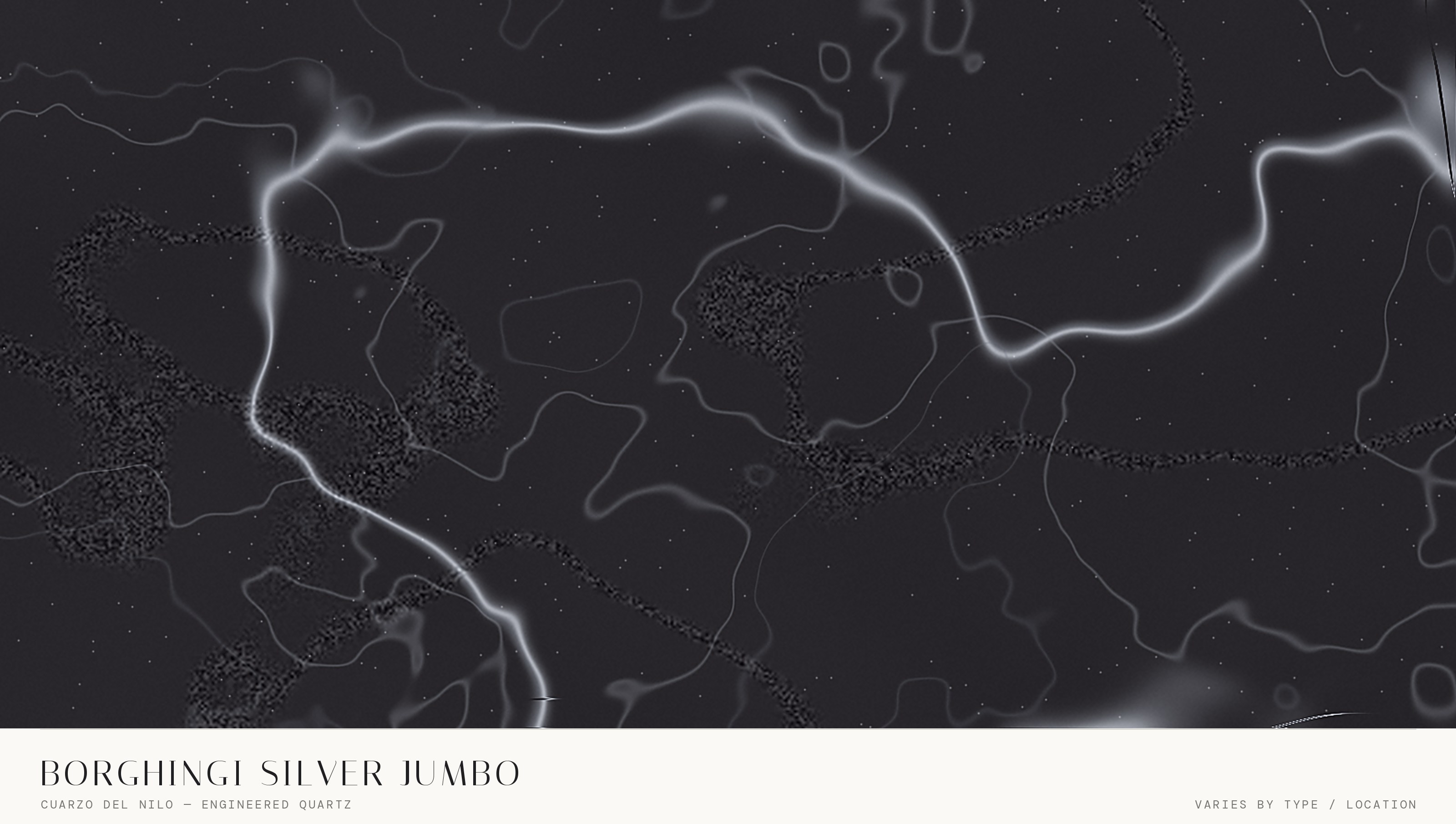Borghingi Silver Jumbo — Cuarzo Del Nilo quartz slab